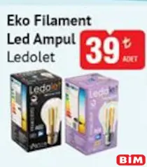 LEDOLET EKO FİLAMENT LED AMPUL